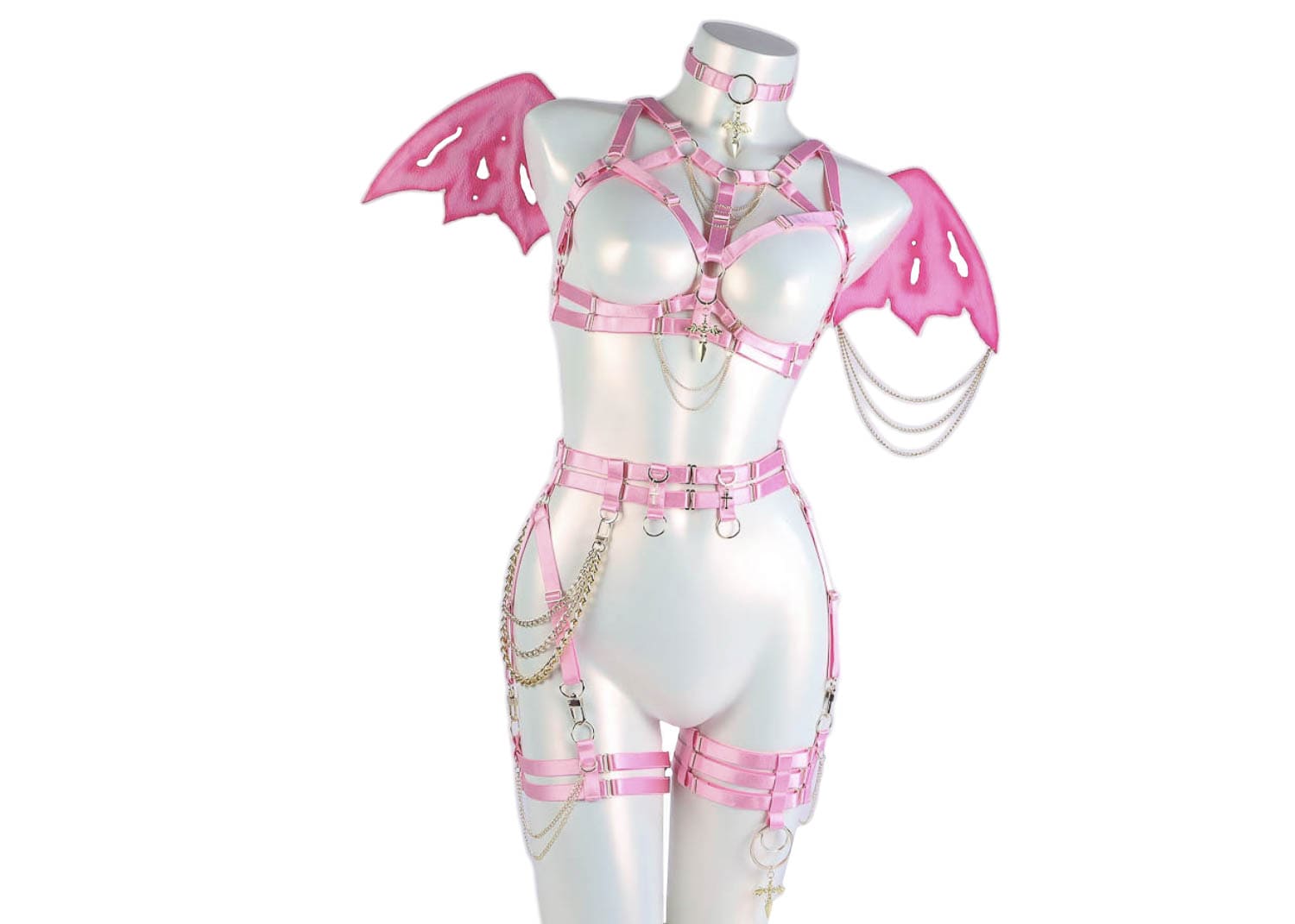 DRAGON harness set Pink