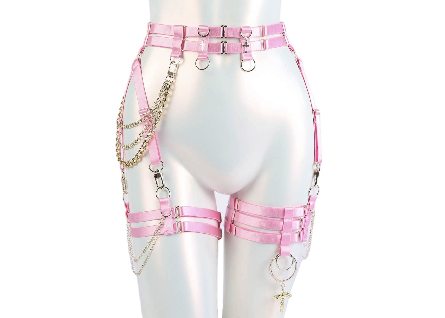 DRAGON garter belt Pink