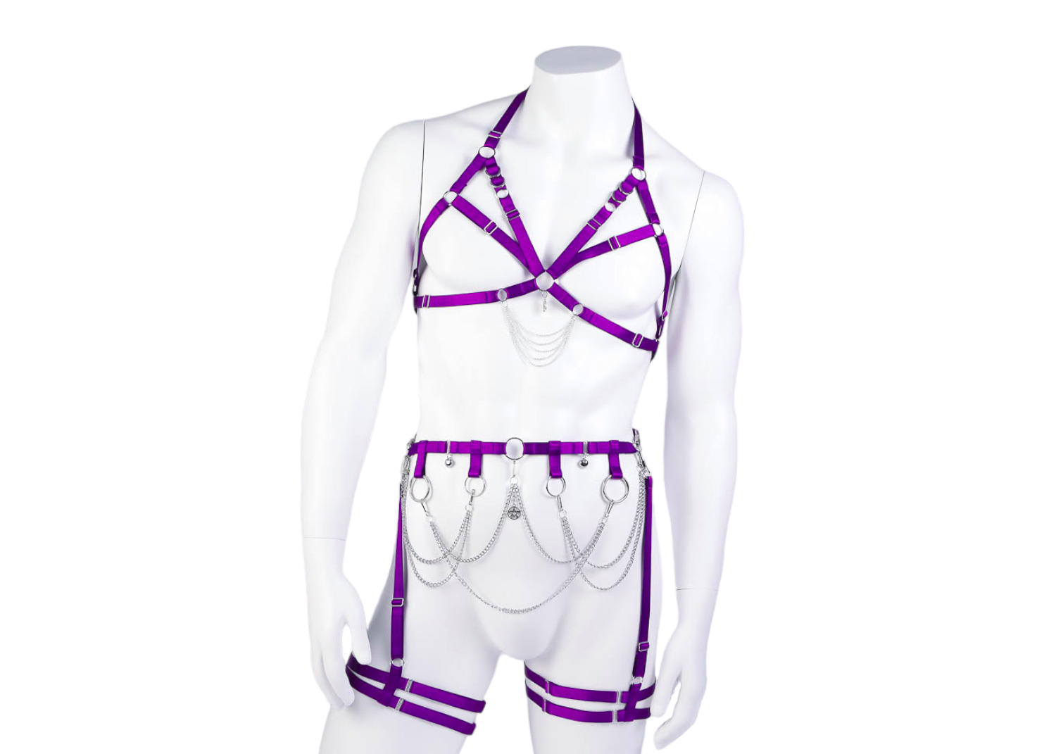 PURPLE WITCH belt and harness set (man)