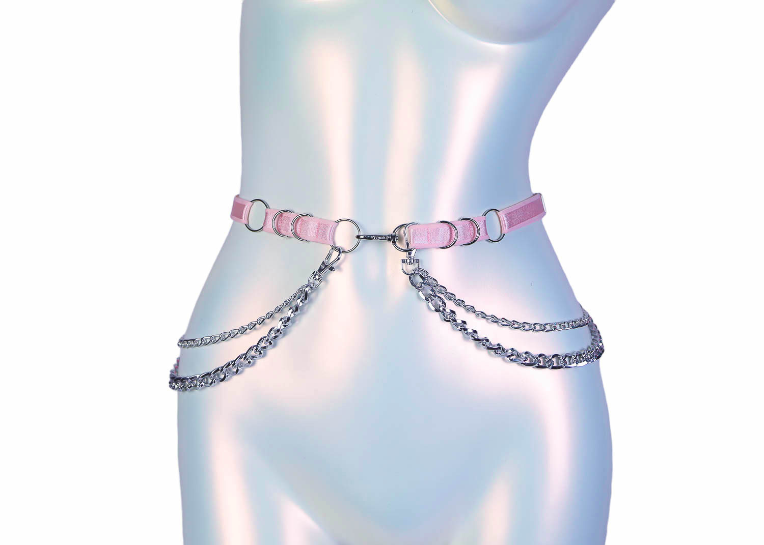 PINK CHAIN belt