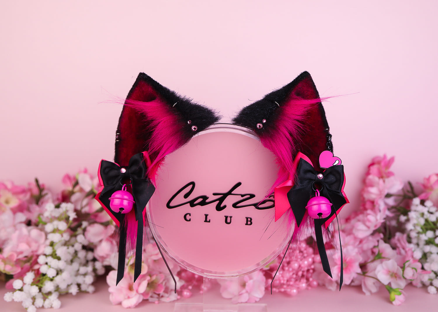 CHESHIRE CAT ears Hot Pink