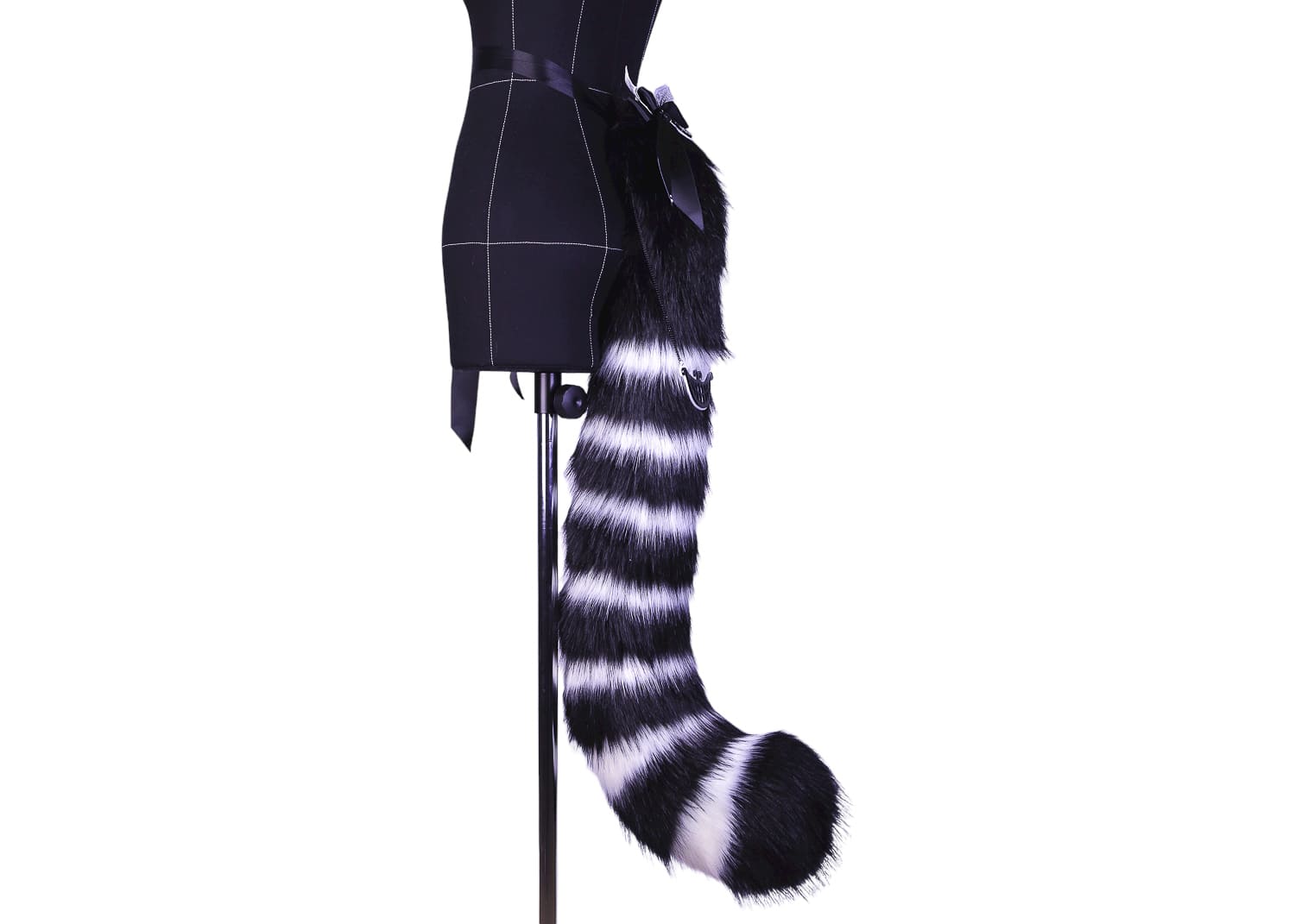 CHESHIRE CAT tail Black and White