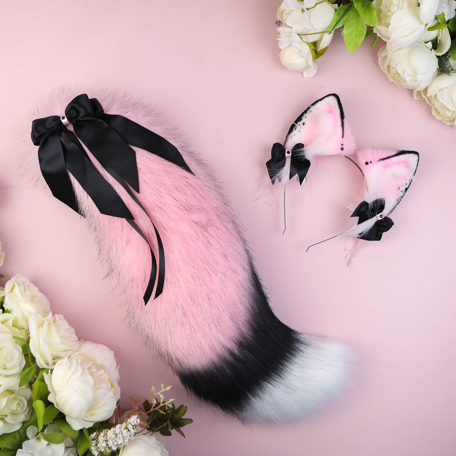 PASTEL PINK FOX set