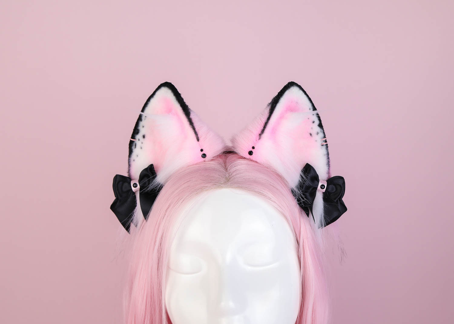 PASTEL PINK FOX ears