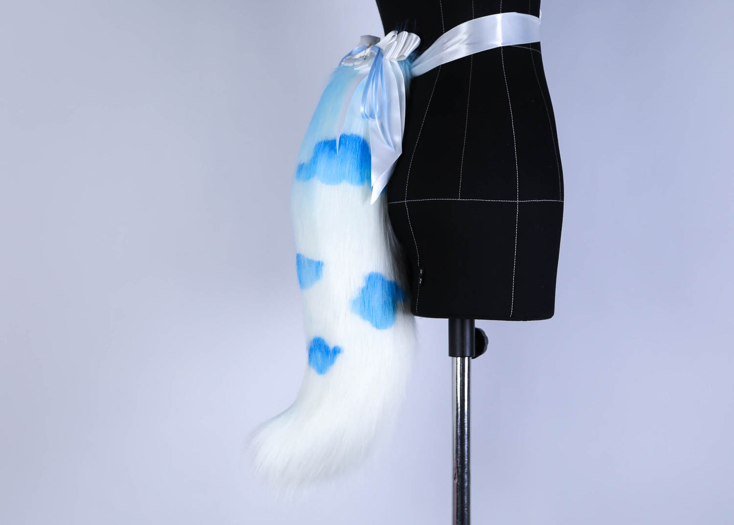 OOAK CLOUDY FOX tail