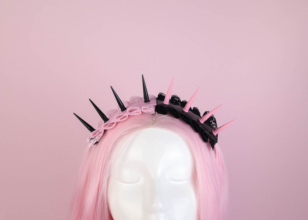 SPIKE headdress (pink)