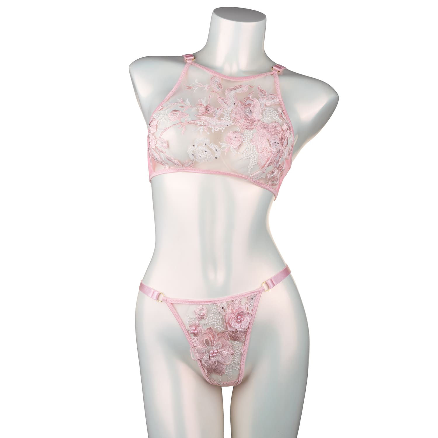 FLORA lingerie set Pink XXS