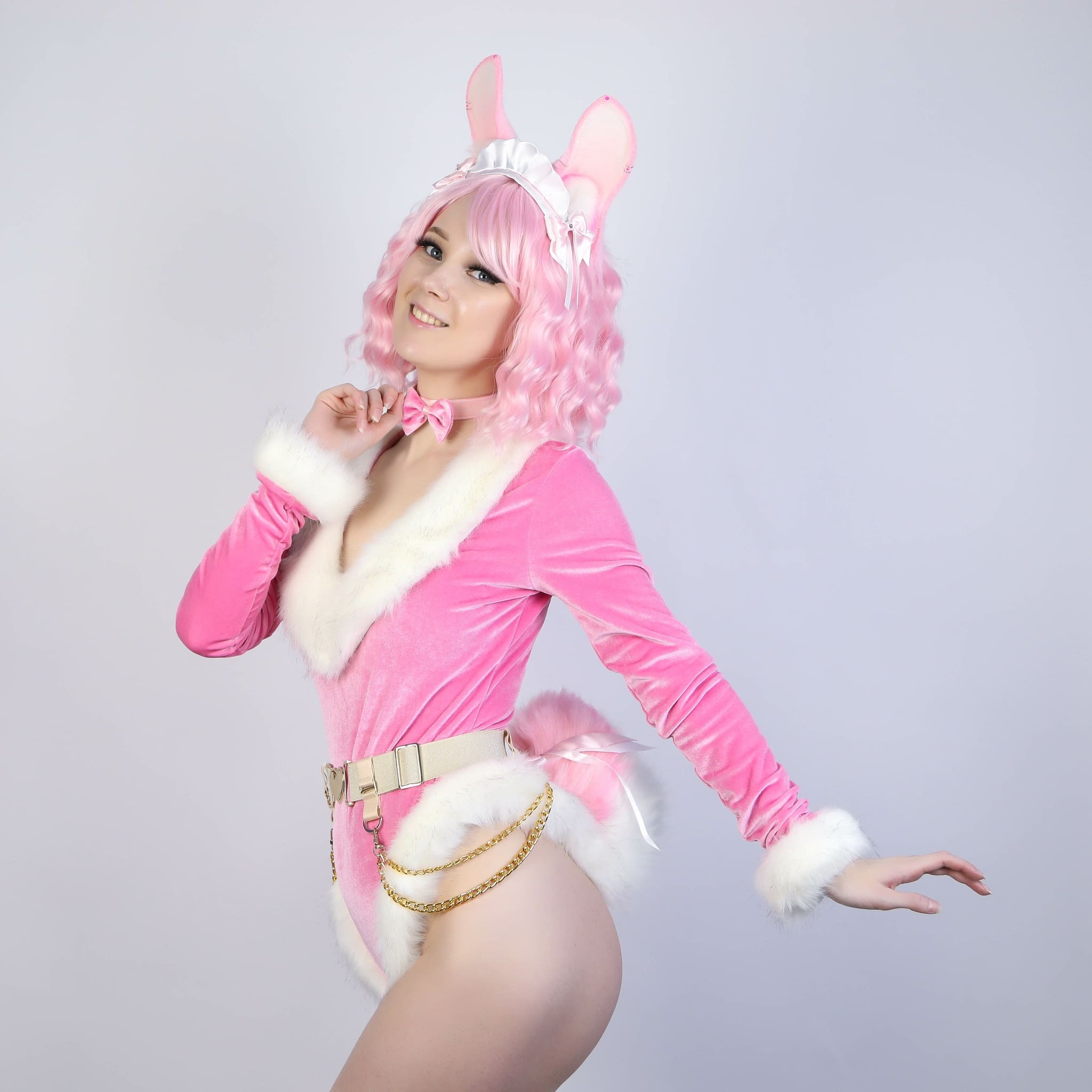 BUNNY PLAYSUIT Pink S