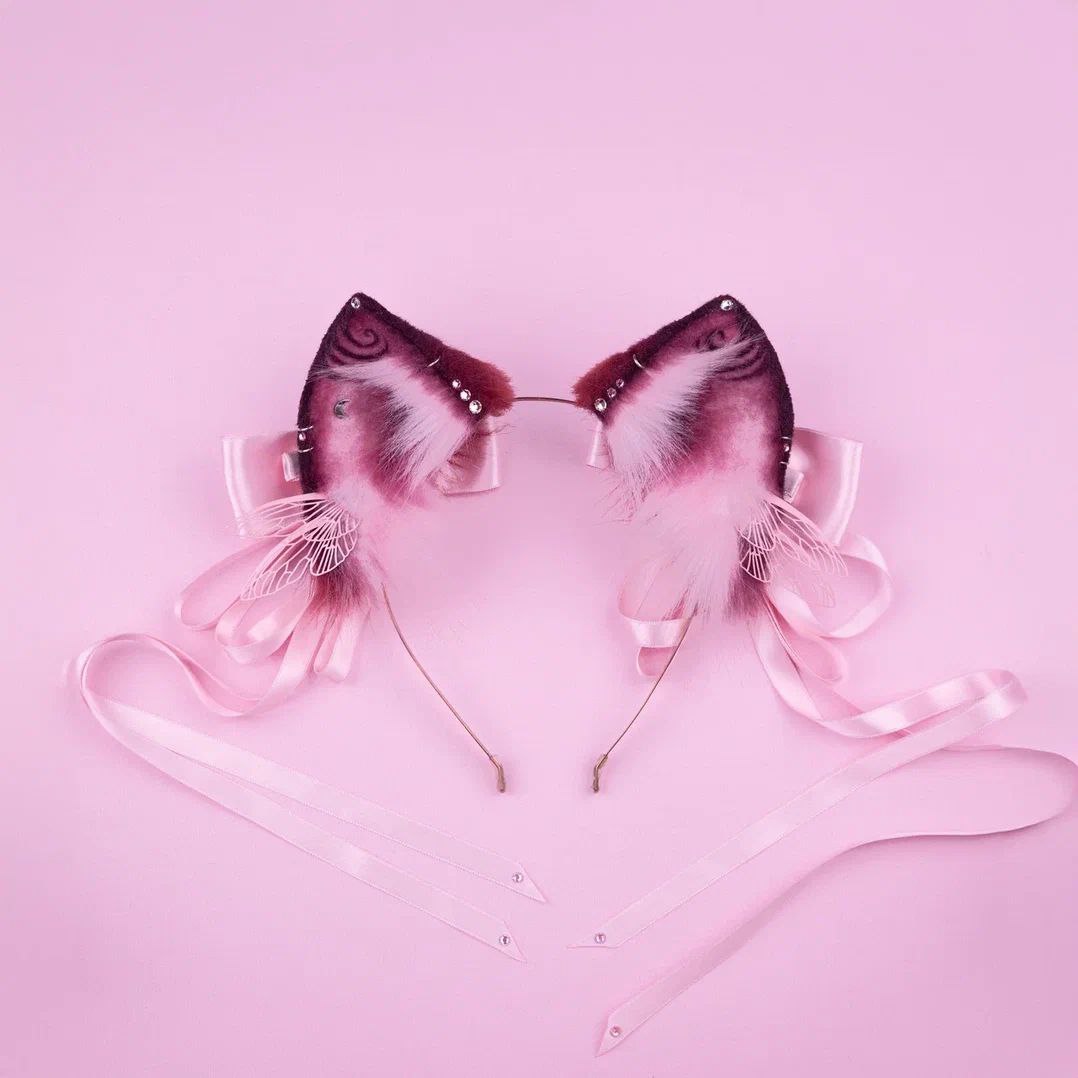 MAUVE FAIRY KITTEN ears