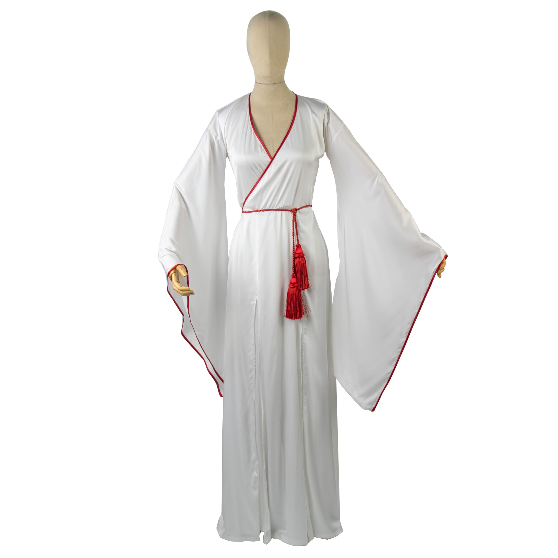 KITSUNE kimono dress White