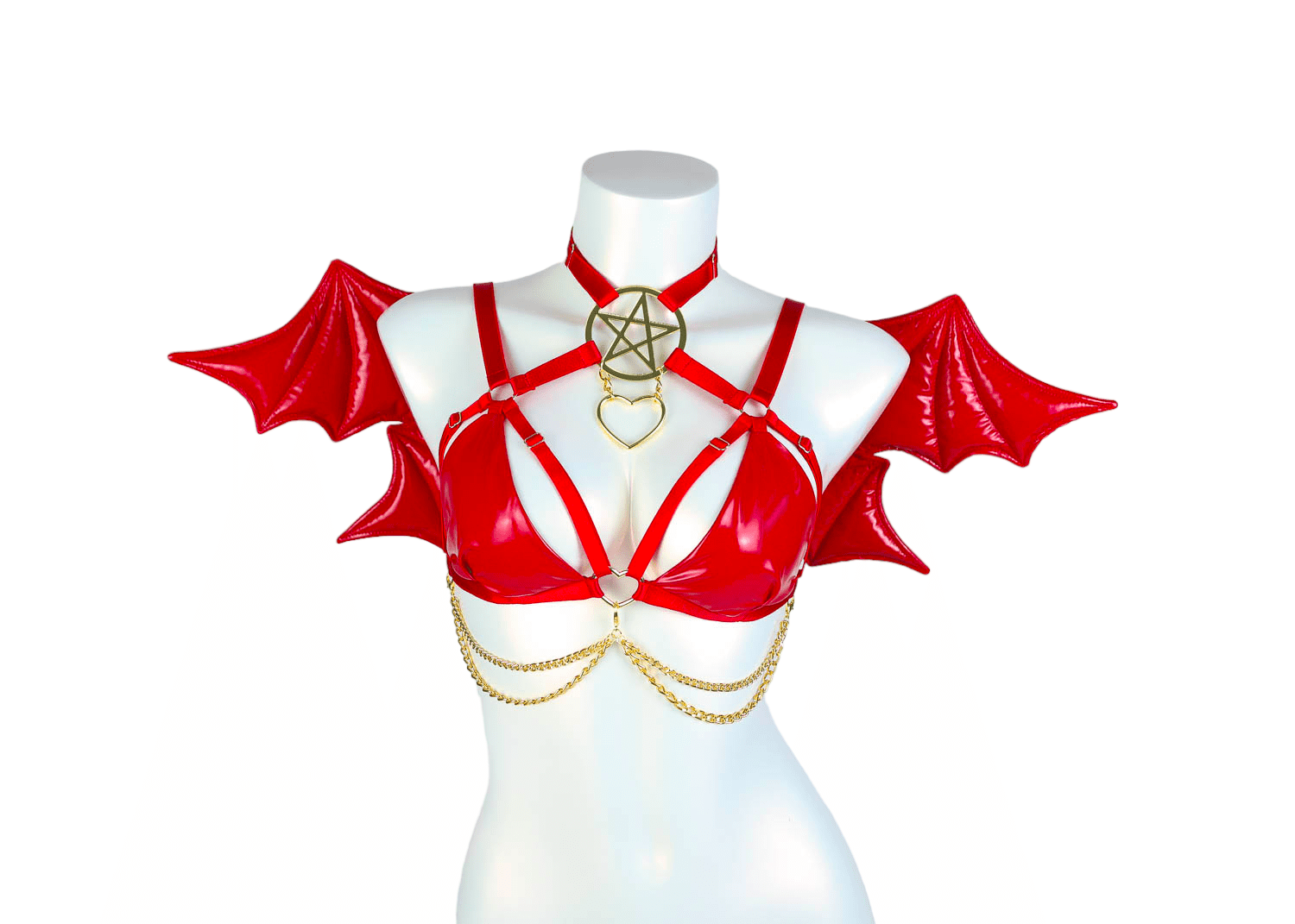 RED SUCCUBUS bra top